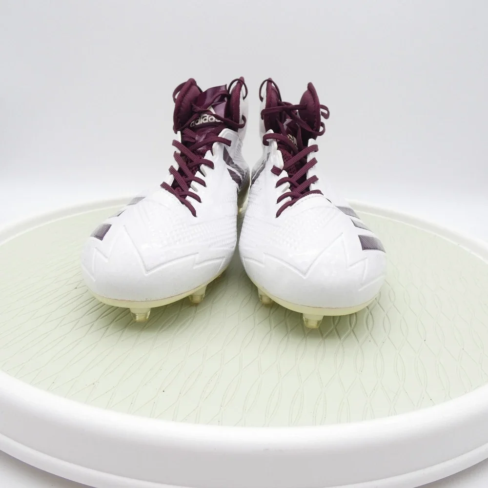 Adidas Adizero 5-Star 6.0 Football Cleats White Maroon BW1088 Mens 14